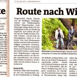 Bezirksblätter-Artikel "Flotte Route nach Wien"