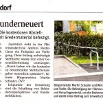 NÖN-Zeitungsartikel "Parkfläche runderneuert"