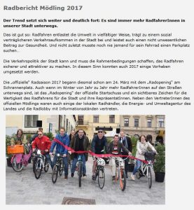 Radbericht Mödling 2017