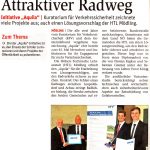 NÖN-Artikel "Attraktiver Radweg"