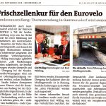 Zeitungsausschnitt Bezirksblätter: Frischzellenkur für den Eurovelo