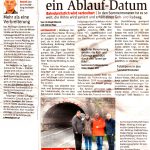 Zeitungsausschnitt NÖN Mödling: "KOMMENTAR" und "Das Nadelöhr hat ein Ablaufdatum"