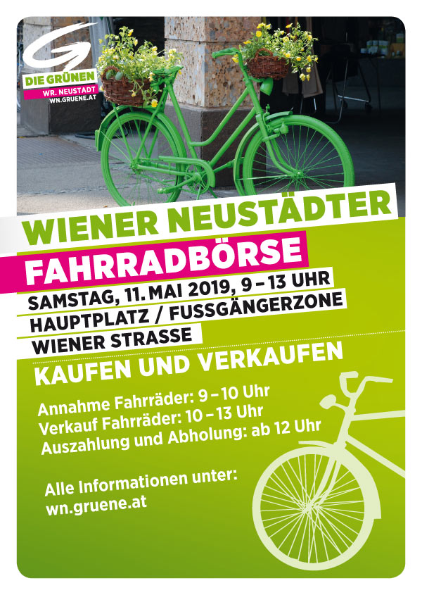 Grüne Fahrradbörse in Wiener Neustadt - 11. Mai 2019, Hauptplatz