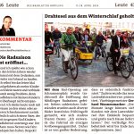 Zeitungsartikel Bezirksblätter "Die Radsaison ist eröffnet" und "Drahtesel aus dem Winterschlaf geholt"