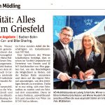 Zeitungsartikel NÖN: Mobilität: Alles easy am Griesfeld
