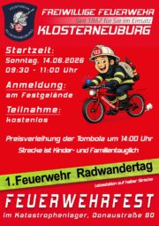 1. Feuerwehr Radwandertag Klosterneuburg