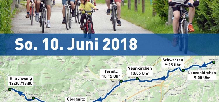 So. 10. Juni 2018: Schwarzatal Radtour