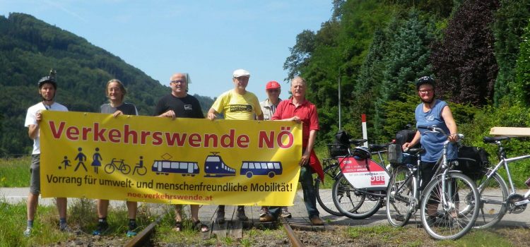 Die Radlobby ist für den Ausbau und den Erhalt der Regionalbahnen <br>und für die Donauuferbahn