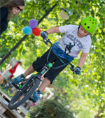 Eindrücke von der Spielplatzeröffnung mit Fahrradparkour am 22. Juli 2017