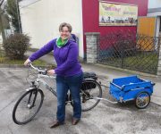 Verlosung des Radanhängers unter den Neumitgliedern 2017