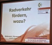 Radverkehr fördern, wozu?