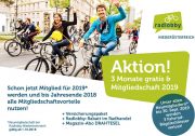 Neumitglieder-Aktion ab 1. Oktober: Mitgliedschaft bis Ende 2018 gratis