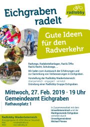 Eichgraben radelt<br>Gute Ideen für den Radverkehr<br>27. Feb. Eichgraben