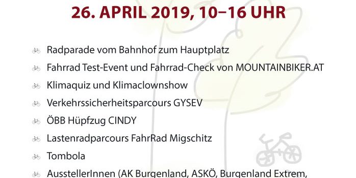 Burgenland radelt • 26. April • Radfest mit Radparade in Neusiedl am See