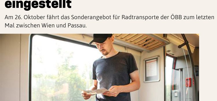 NÖN | Gerücht bestätigt: <br>Radtramper Donau wird eingestellt