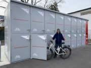 Neu am Bahnhof Mödling: “safetydock”-Radabstellboxen