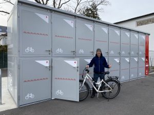 Neu am Bahnhof Mödling: „safetydock“-Radabstellboxen