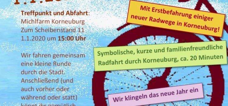 Rad-Saisoneröffnung in Korneuburg am 1.1.2020