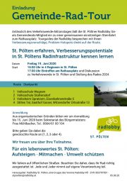 Verkehrswende Aktionstag in St. Pölten <br>19. Juni 2020 <br>Gemeinde-RAD-Tour