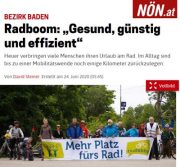 NÖN: Die Zukunft heißt Fahrrad <br>Berichte in allen NÖN Ausgaben in Niederösterreich <br>NÖN Ausgabe Baden