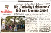 Krone: Radlobby Leithaebene lädt zum Ideenaustausch