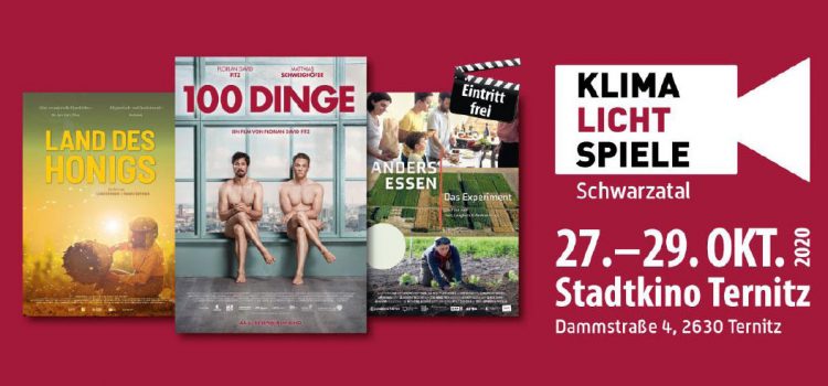 Klimalichtspiele Schwarzatal <br>27.-29. Oktober 2020 · Stadtkino Ternitz