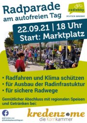 Radparade am autofreien Tag am 22. September 2021 in Deutsch-Wagram