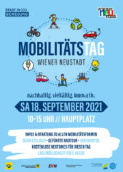 Mobilitätstag Wiener Neustadt: „nachhaltig. vielfältig. innovativ“ | 18. September 2021