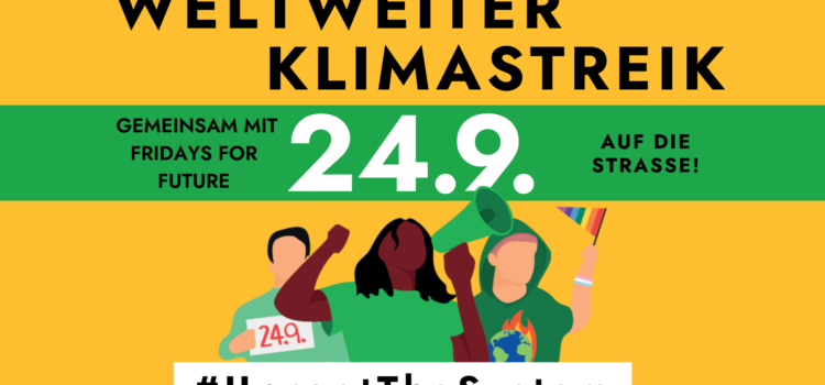 Klimastreik in St. Pölten  |  Kundgebung 24. Sept. 2021 <br>12.30 Uhr Bahnhofplatz St. Pölten – Landhaus – Rathausplatz