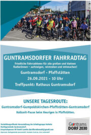 Guntramsdorfer Fahrraddemo 2021 AUFsteigen & MITmachen <br>So., 26. September 2021, 10 Uhr Rathaus Guntramsdorf