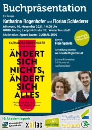 Buchpräsentation: „Ändert sich nichts – ändert sich alles“ <br>Wiener Neustadt, Mi., 10. November 2021 · BORG