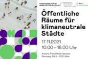 Einladung zur Konferenz: Öffentliche Räume für klimaneutrale Städte · Mittwoch, 17. Nov. 2021