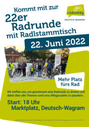 22er Radrunde mit Radlstammtisch am 22.06.2022