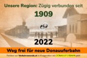 Petition der Verkehrswende: Weg frei für eine neue Donauuferbahn