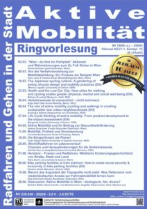 Ringvorlesung Aktive Mobilität