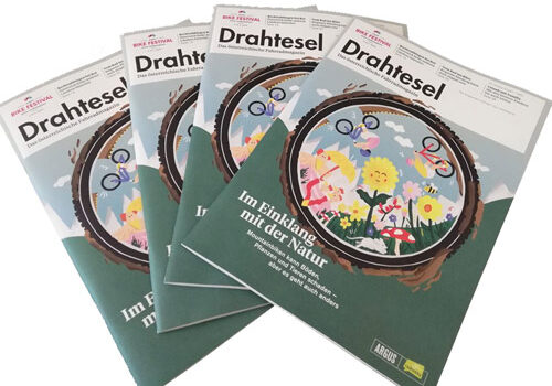 Radlobby Fahrradmagazin Drahtesel – diesmal mit 68 Seiten <br>und 8 Seiten Radlobby NÖ-Beilage