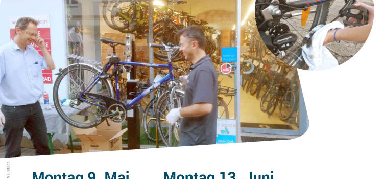Wiener Neustadt: Bike Repair Café <br>Montag, 13. Juni 2022 · 17.30 Uhr · Neunkirchner Straße 26
