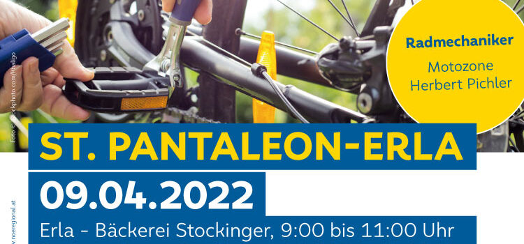 9. April 2022: RADLreparaturtag in St. Pantaleon-Erla mit Radlobby Enns-Donauwinkel