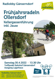 Frühjahrsradeln 2022: Gänserndorf – Ollersdorf 30. April