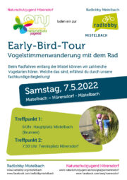 Mistelbach: Early-Bird-Tour | Sa. 7. Mai 2022