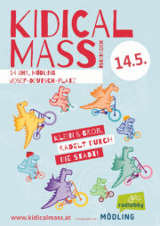 Bericht und Bilder von der Kidical Mass am 14. Mai 2022 in Mödling