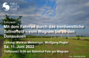 Naturschutzbund: Fahrrad-Exkursion durch das nordwestliche Tullnerfeld <br>Sa, 11. Juni 2022