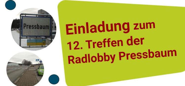 12. Radlobby Pressbaum Treffen, Do 31.03.2022 <br> Café Corso, 20 – 21. Uhr, 3021 Pressbaum