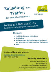 Treffen der Radlobby Mistelbach