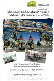 Abenteuer Radeln durch Asien + Radeln mit Kindern in Europa