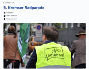 5. Radparade in Krems/Donau: 22.9.2023