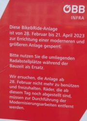 Radabstellanlage beim Bahnhof Wiener Neustadt wird modernisiert