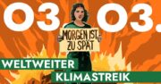 Radfahren ist ein Teil der Lösung! <br>Weltweiter Klimastreik in Wien: Klimablockierer stoppen! Wien · Freitag, 3.3.2023