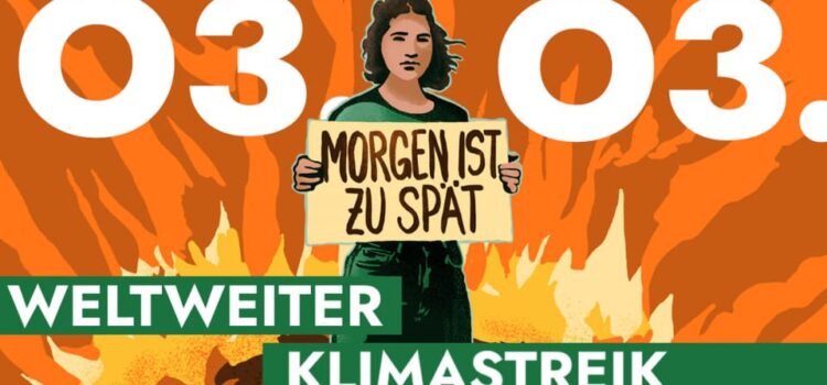 Radfahren ist ein Teil der Lösung! <br>Weltweiter Klimastreik in Wien: Klimablockierer stoppen! Wien · Freitag, 3.3.2023
