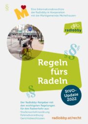 Gutes Beispiel: Die Marktgemeinde Michelhausen im Tullnerfeld <br>verteilt den Radlobby StVO-Ratgeber <br>„Regeln fürs Radeln“ an alle Haushalte